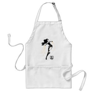 ジャスティスリーグ  投疑問に思げ縄芸術を持つポップ・アートの女性 スタンダードエプロン