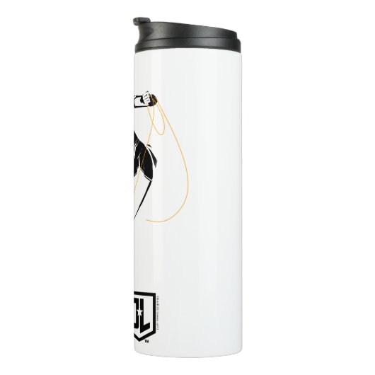 ジャスティスリーグ |投疑問に思げ縄芸術を持つポップ・アートの女性 タンブラー (回転右)