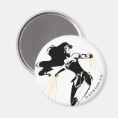 ジャスティスリーグ |投疑問に思げ縄芸術を持つポップ・アートの女性 マグネット (正面/裏面)