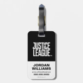ジャスティスリーグ |投疑問に思げ縄芸術を持つポップ・アートの女性 ラゲッジタグ (裏面縦)