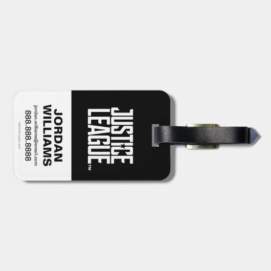 ジャスティスリーグ |投疑問に思げ縄芸術を持つポップ・アートの女性 ラゲッジタグ (裏面横)