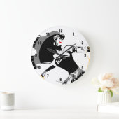 ジャスティスリーグ |投疑問に思げ縄芸術を持つポップ・アートの女性 ラージ壁時計 (ホーム)