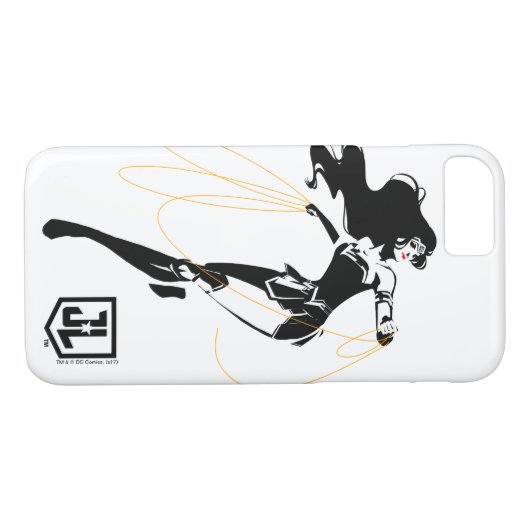 ジャスティスリーグ |投疑問に思げ縄芸術を持つポップ・アートの女性 Case-Mate iPhoneケース (裏面(横))