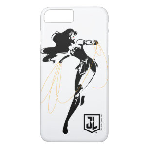 ジャスティスリーグ 投疑問に思げ縄芸術を持つポップ・アートの女性 iPhone 8 PLUS/7 PLUSケース
