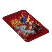 ジャスティスリーグ |男すごい、フラッシュ、バットマンバッジ マグネット (右側)