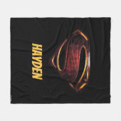 ジャスティスリーグ |金属製すごいの記号 フリースブランケット (正面(横))