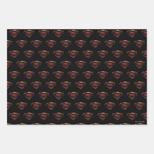 ジャスティスリーグ |金属製すごいの記号 ラッピングペーパーシート (正面)