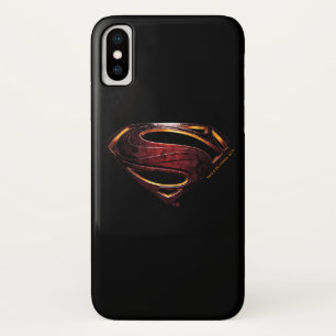 ジャスティスリーグ 金属製すごいの記号 iPhone X ケース