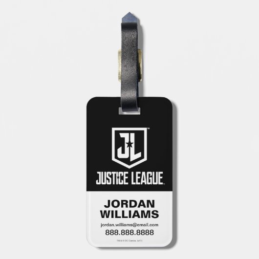 ジャスティスリーグ |金属製疑問に思の女性シンボル ラゲッジタグ (裏面縦)