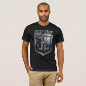 ジャスティスリーグ |金属JLシールド Tシャツ (正面フル)
