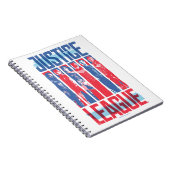 ジャスティスリーグ |青と赤のグループアーポップ・アートのト ノートブック (右側)