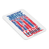 ジャスティスリーグ |青と赤のグループアーポップ・アートのト マグネット (右側)