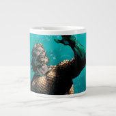 ジャスティスリーグ#10アクアマン溺死地球変異 ジャンボコーヒーマグカップ (正面)