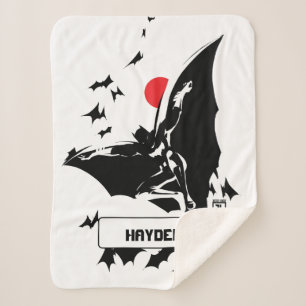 ジャスティスリーグ   Batman in Cloud of Aterts ポップ・アートの Art シェルパブランケット