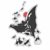 ジャスティスリーグ | Batman in Cloud of Aterts ポップ・アートの Art シール (正面)