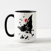 ジャスティスリーグ | Batman in Cloud of Aterts ポップ・アートの Art マグカップ (左)