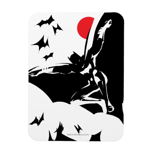 ジャスティスリーグ | Batman in Cloud of Aterts ポップ・アートの Art マグネット (縦)
