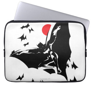 ジャスティスリーグ   Batman in Cloud of Aterts ポップ・アートの Art ラップトップスリーブ