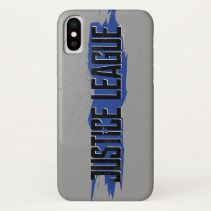 ジャスティスリーグ Blue Stroke Justice Leagueロゴ iPhone X ケース