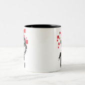 ジャスティスリーグ | Cyborg Digital Noir ポップ・アートの Art ツートーンマグカップ (中央)