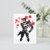 ジャスティスリーグ | Cyborg Digital Noir ポップ・アートの Art ポストカード (スタンド正面)
