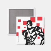 ジャスティスリーグ | Cyborg Digital Noir ポップ・アートの Art マグネット (正面/裏面)