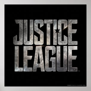 ジャスティスリーグ Justice Leagueメタリックロゴ ポスター