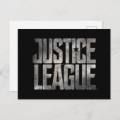 ジャスティスリーグ | Justice Leagueメタリックロゴ ポストカード (正面/裏面)