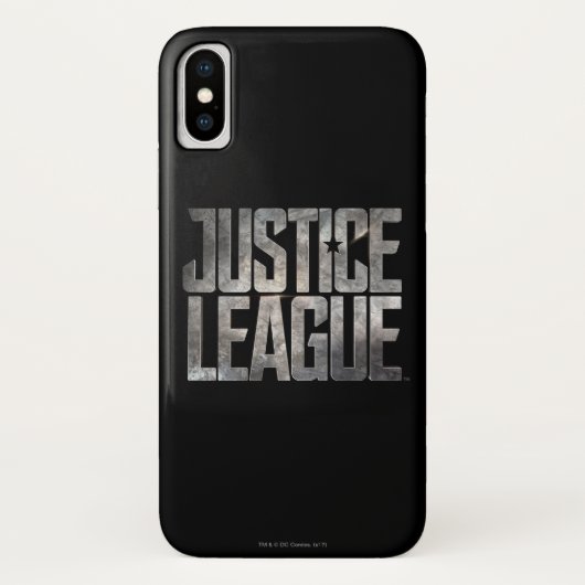 ジャスティスリーグ | Justice Leagueメタリックロゴ Case-Mate iPhoneケース (裏面)