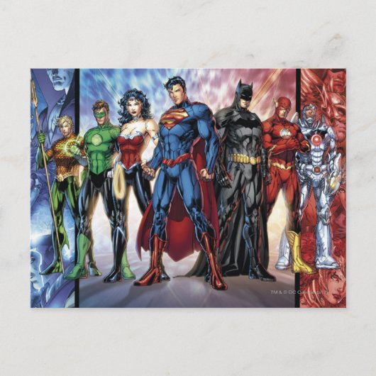 ジャスティスリーグ | New 52 Justice League Line Up ポストカード (正面)