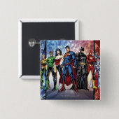ジャスティスリーグ | New 52 Justice League Line Up 缶バッジ (正面&裏面)