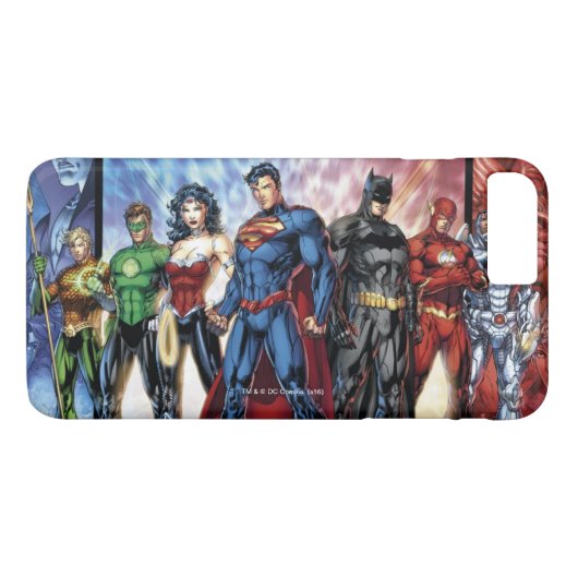 ジャスティスリーグ | New 52 Justice League Line Up Case-Mate iPhoneケース (裏面(横))