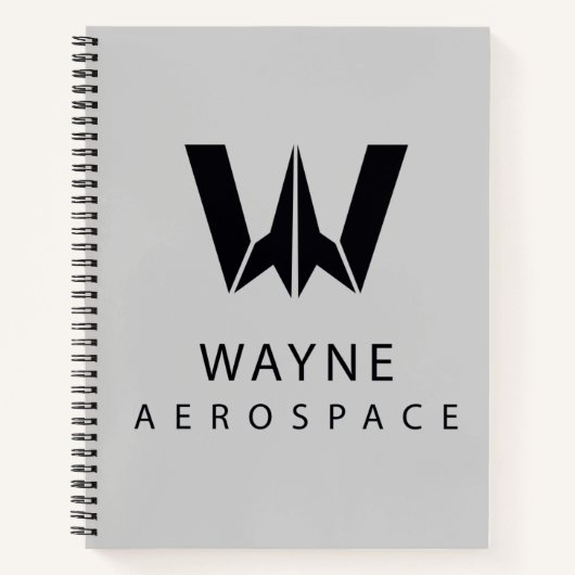ジャスティスリーグ | Wayne Aerospaceロゴ ノートブック (正面)