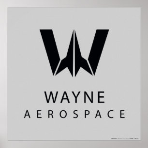 ジャスティスリーグ Wayne Aerospaceロゴ ポスター