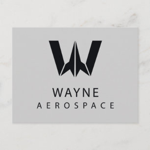 ジャスティスリーグ Wayne Aerospaceロゴ ポストカード