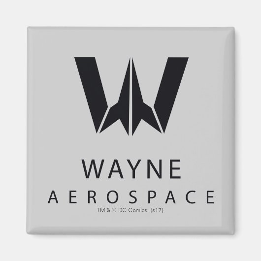 ジャスティスリーグ | Wayne Aerospaceロゴ マグネット (正面)