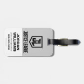 ジャスティスリーグ | Wayne Aerospaceロゴ ラゲッジタグ (裏面横)