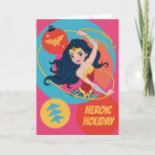 ジャスティスリー疑問に思グウーマンホリデイボーブル シーズンカード (正面)