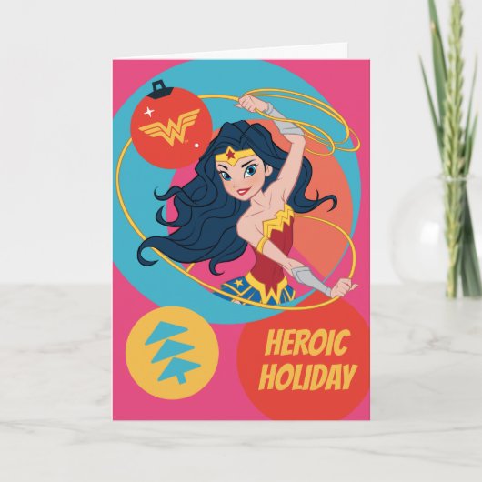 ジャスティスリー疑問に思グウーマンホリデイボーブル シーズンカード (正面)