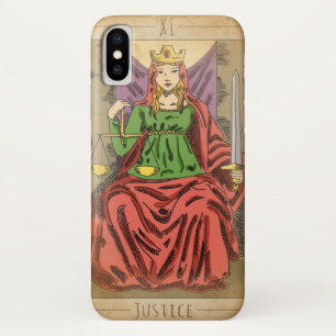 ジャスティス専攻のアルカナタロットカーはかりで測ド iPhone X ケース