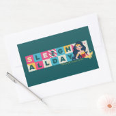 ジャスティス疑問に思リーグウーマン"Sleigh All Day" 長方形シール (封筒)