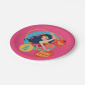 ジャスティス疑問に思リー女子ホリデーボーブル ペーパープレート (アングル)