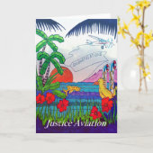 ジャスティス航空 – おめでとう カード (黄色い花)