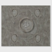 ジャスティス·グはかりで測リティ·グレー·ギフト·ラップ ラッピングペーパー (フラット)