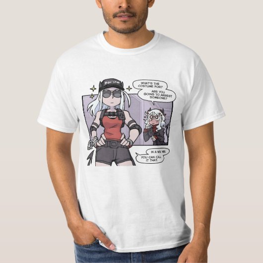 ジャスティス・ヘルテイカー引用文 Tシャツ (正面)