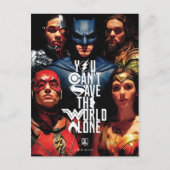 ジャスティス・リーグ | あなたは一人では世界を救えない ポストカード (正面)