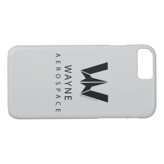 ジャスティス・リーグ | ウェイン・エアロスペースのロゴ Case-Mate iPhoneケース (裏面(横))