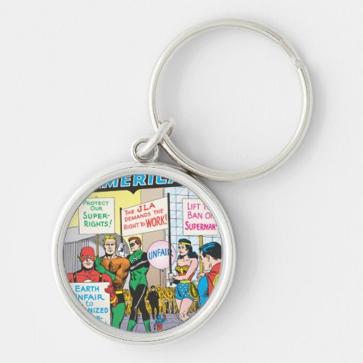 ジャスティス・リーグ・オブ・アメリカ問題#28 - 6月 キーホルダー (正面)