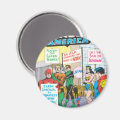 ジャスティス・リーグ・オブ・アメリカ問題#28 - 6月 マグネット (正面/裏面)