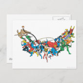 ジャスティス・リーグ・オブ・アメリカ・グループ2 ポストカード (正面/裏面)